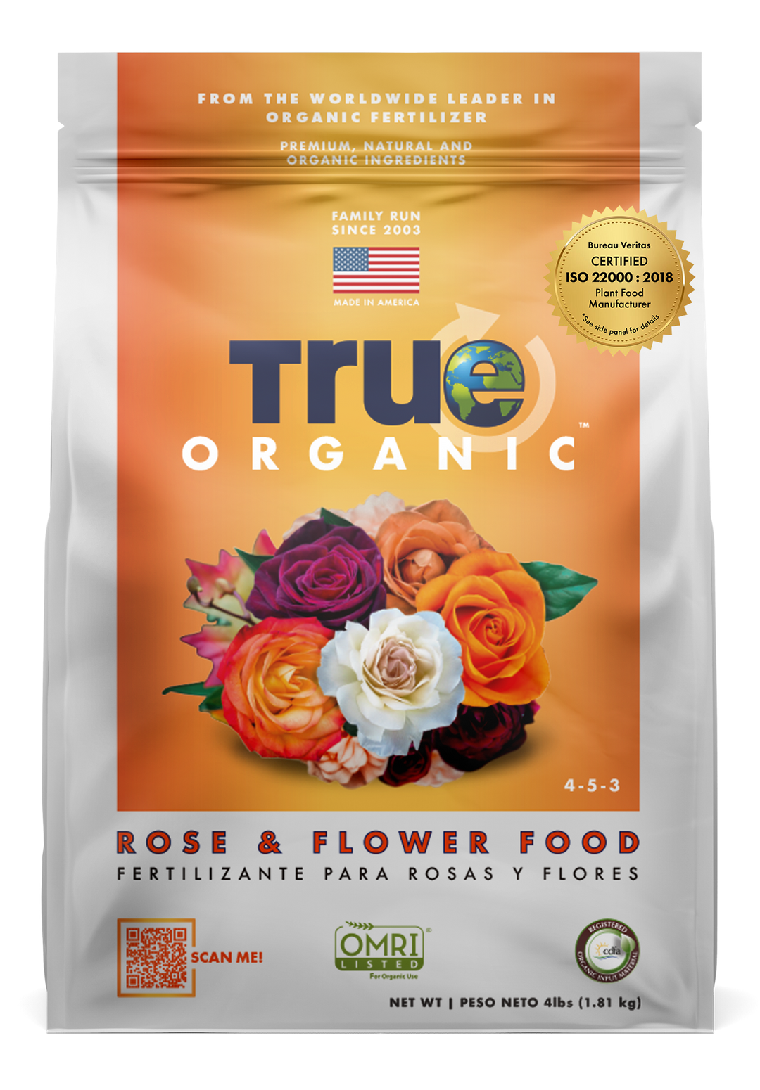 True Organic Premium Rose And Flower Food for Outdoor Gardens